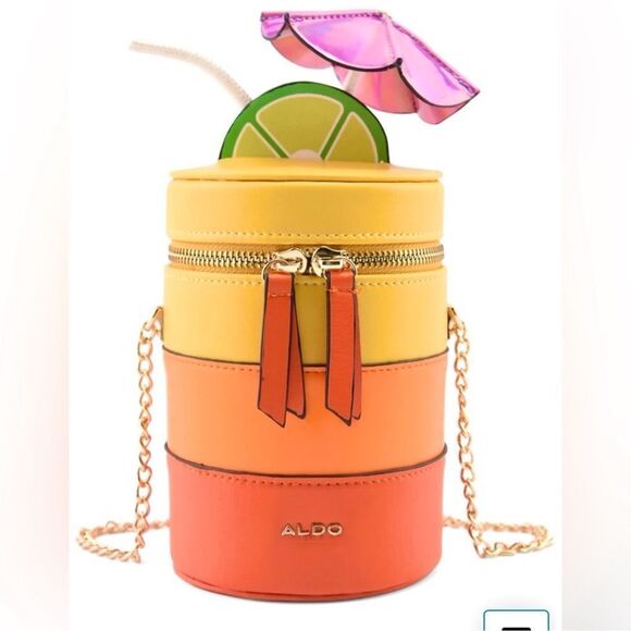 ALDO summer Kelliwith
Orange Multi Cocktail Crossbody Bag Purse Kitsch NWT - Picture 1 of 10